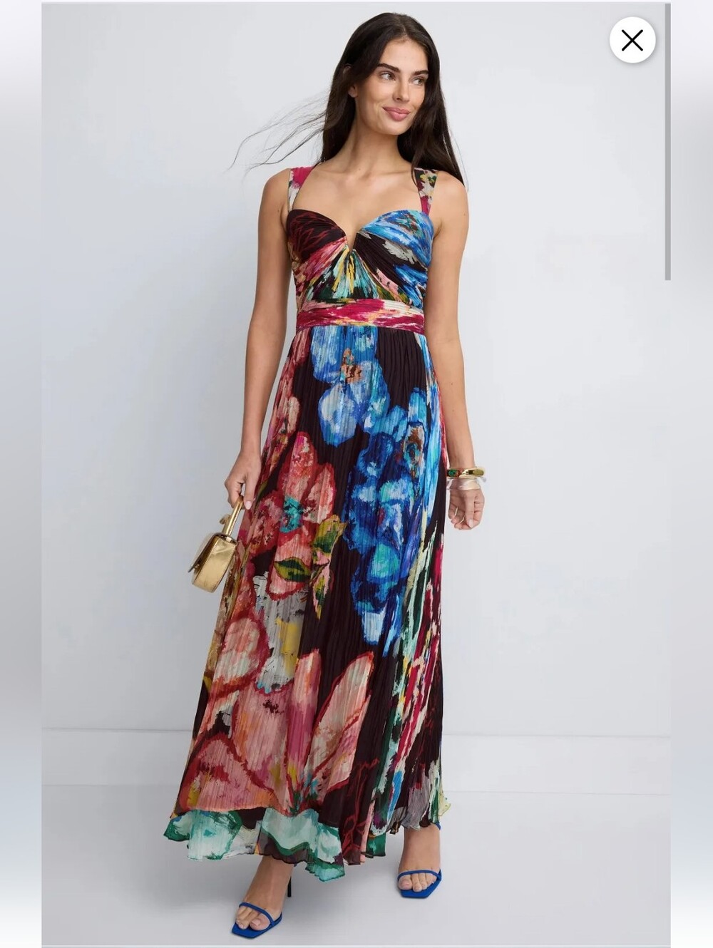 SAAKSHA & KINNI EMMA FLORAL DRESS SIZE S MSRP $592